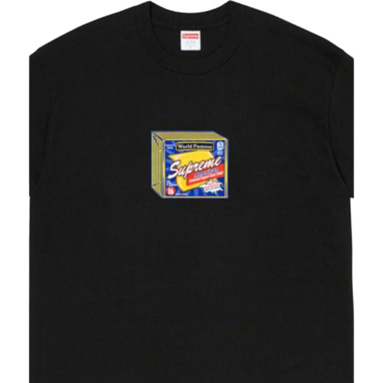 Футболка Supreme Cheese Tee Black - изображение 5