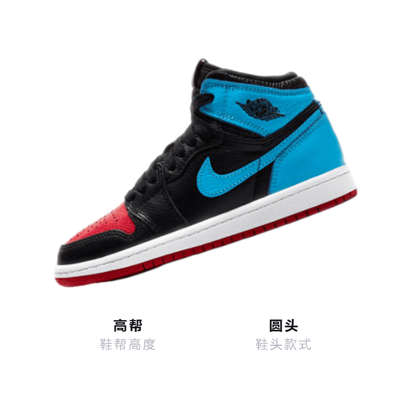Кроссовки для баскетбола Jordan Air Jordan 1 Retro High OG UNC to Chicago BP - изображение 3