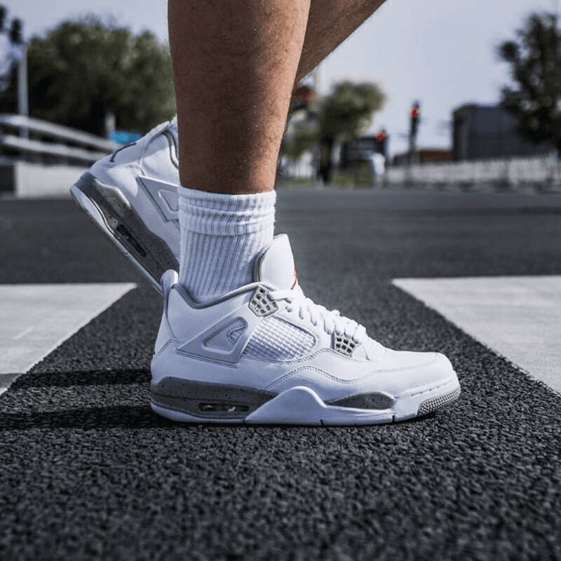 Кроссовки для баскетбола Jordan Air Jordan 4 Retro "Tech White" GS - изображение 5