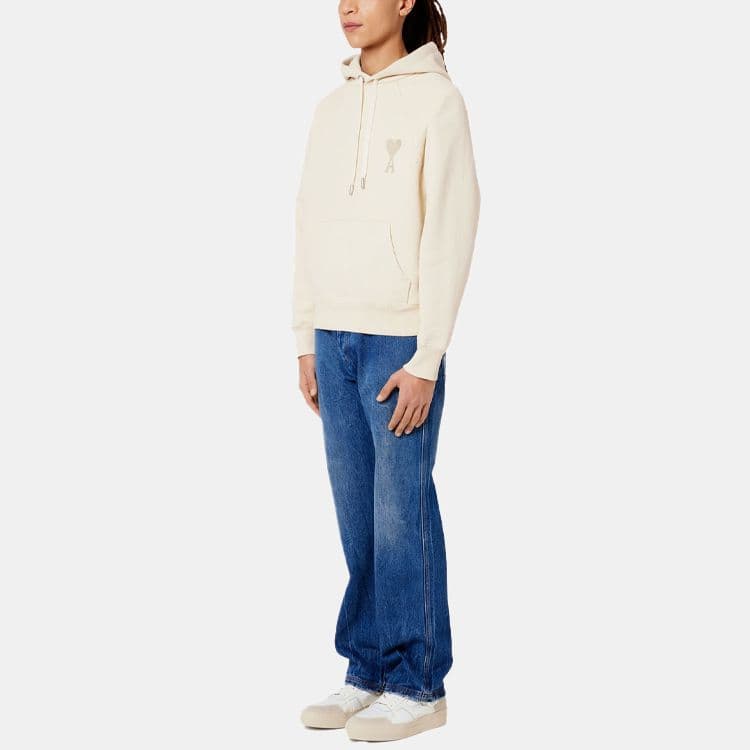 Худи AMIPARIS Ami De Coeur Hoodie Off-White — фото 4