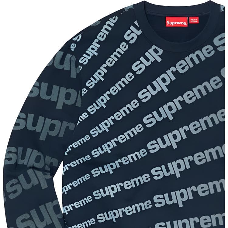 Худи Supreme SS20 Week 1 Radial Crewneck Logo - изображение 2