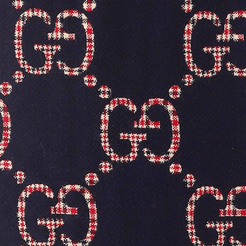 Шарф Gucci GG Scarf Blue/Red - изображение 4