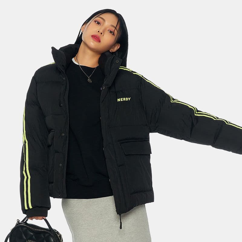 Зимняя куртка NERDY Logo Hooded Down Jacket Black - изображение 5