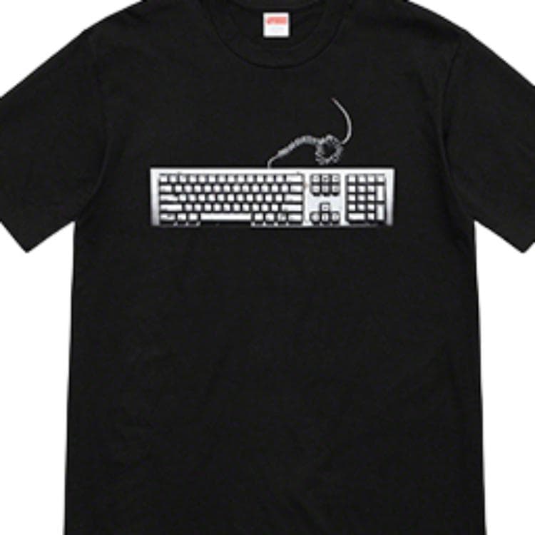Футболка Supreme SS19 Keyboard Tee Black - изображение 3