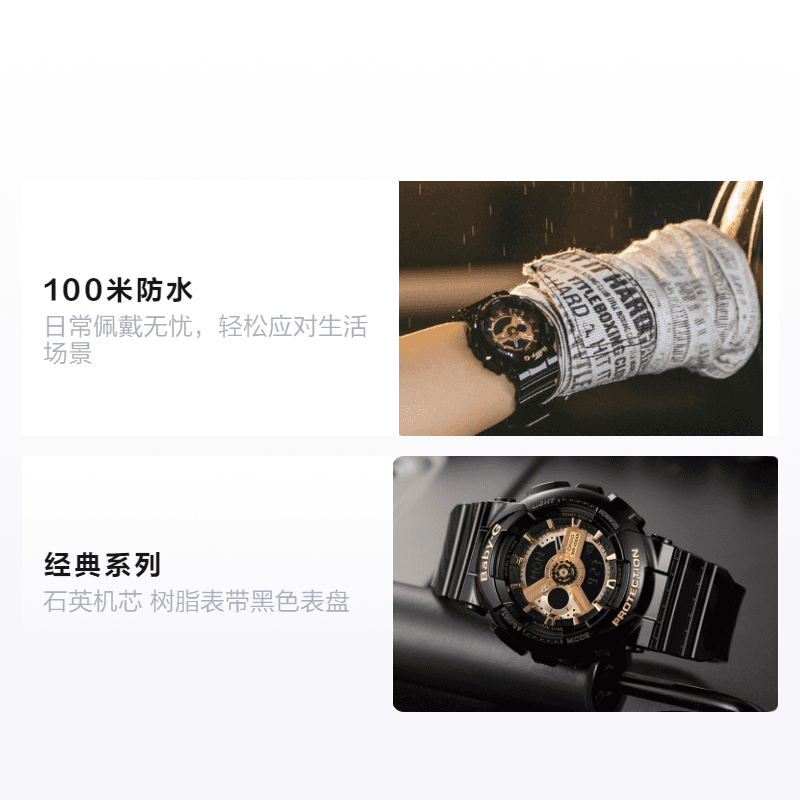 Часы CASIO BABY-G 46.3*43.4mm BA-110-1A - изображение 2
