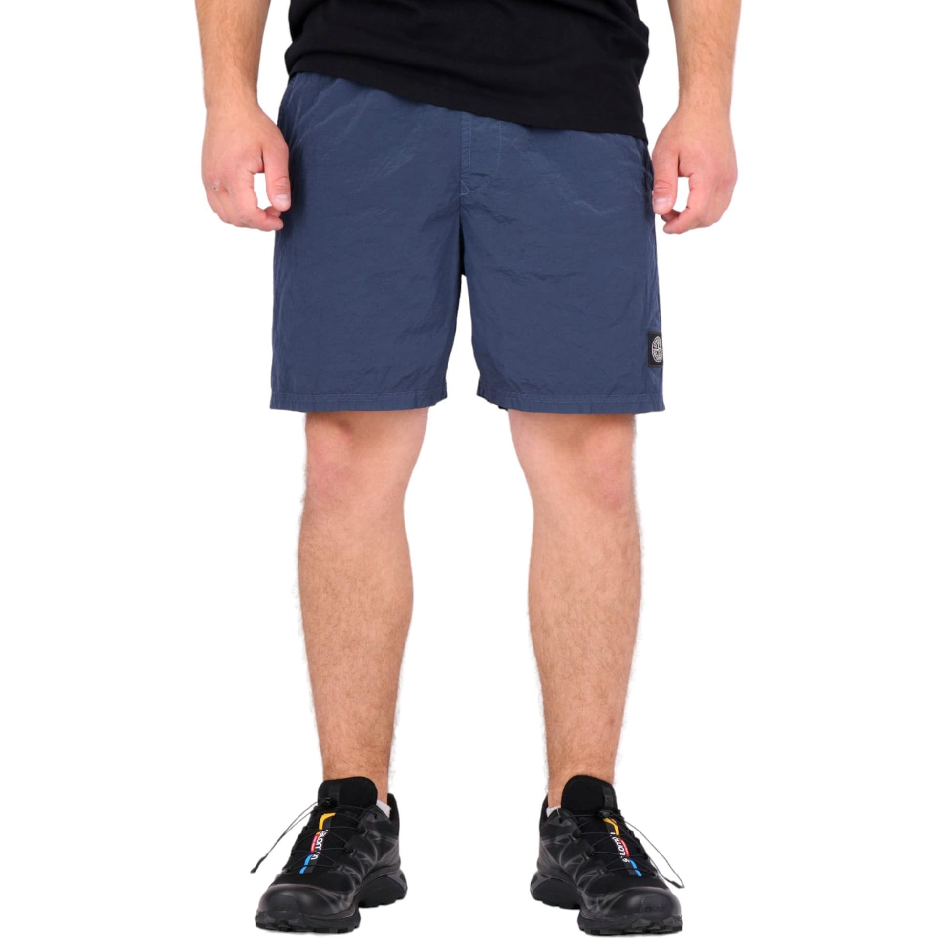 Шорты Stone Island Logo Elastic Waist Shorts Blue - изображение 3