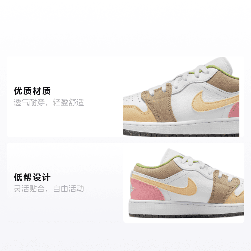 Кроссовки для баскетбола Jordan Air Jordan 1 Low SE GS - изображение 2