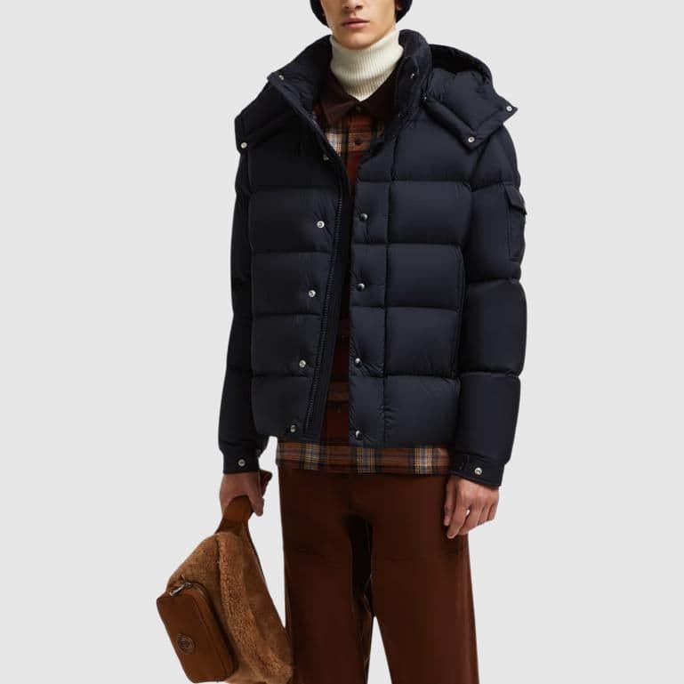 Зимняя куртка Moncler Vezere Short Down Jacket Navy - изображение 2