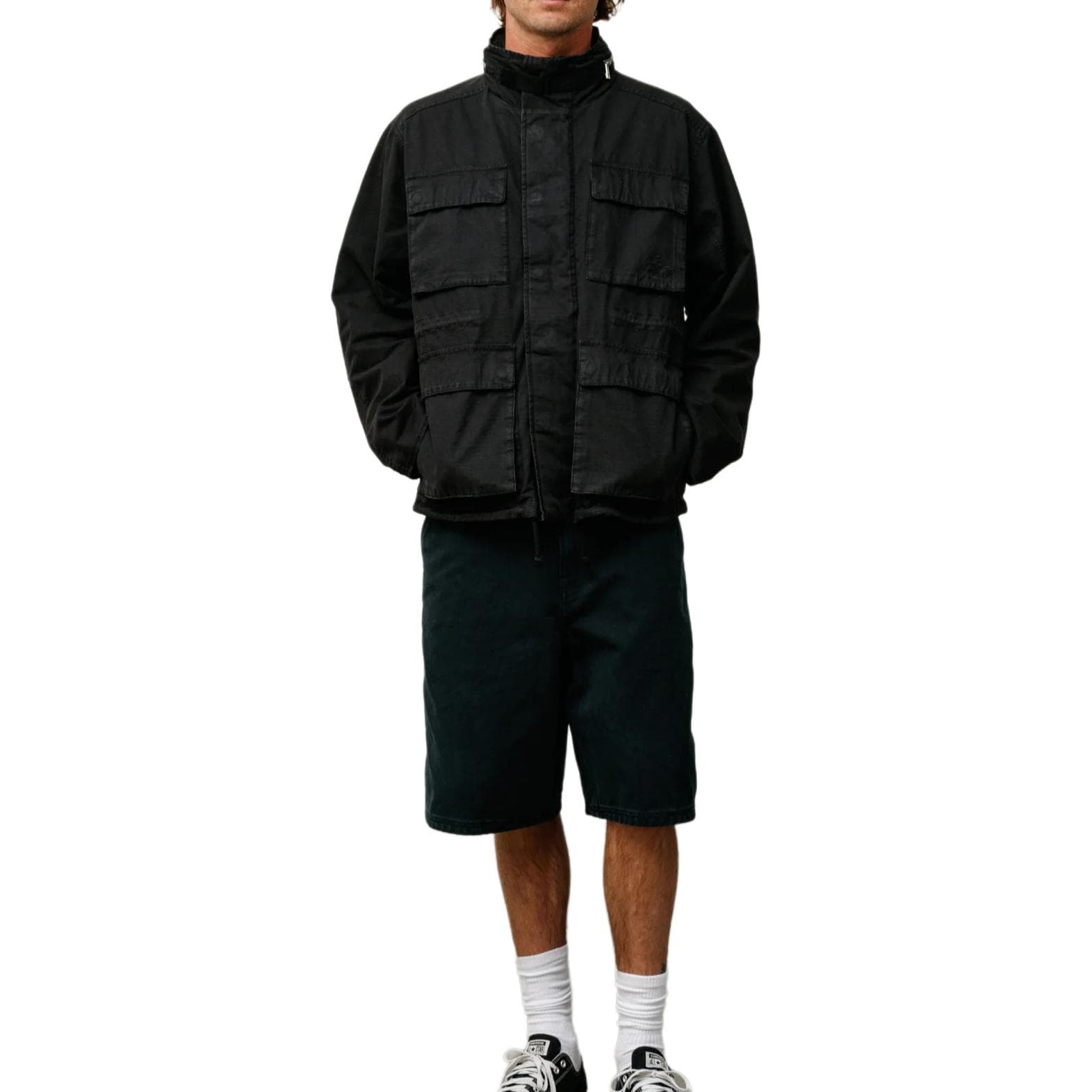 Шорты Stussy SS25 WORK SHORT WASHED CANVAS - изображение 3