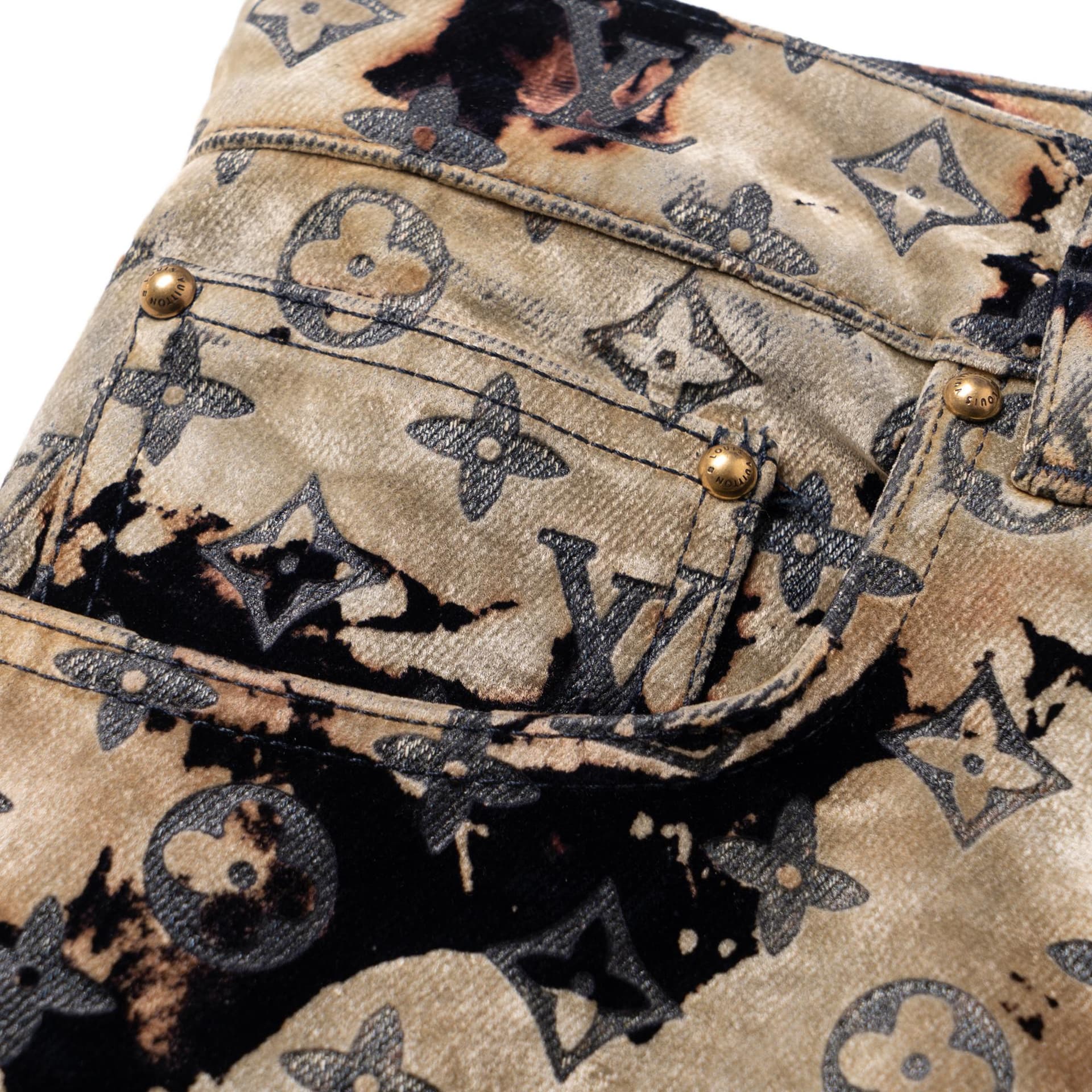 Штаны Louis Vuitton SS24 Faded Cloud Jeans - изображение 9