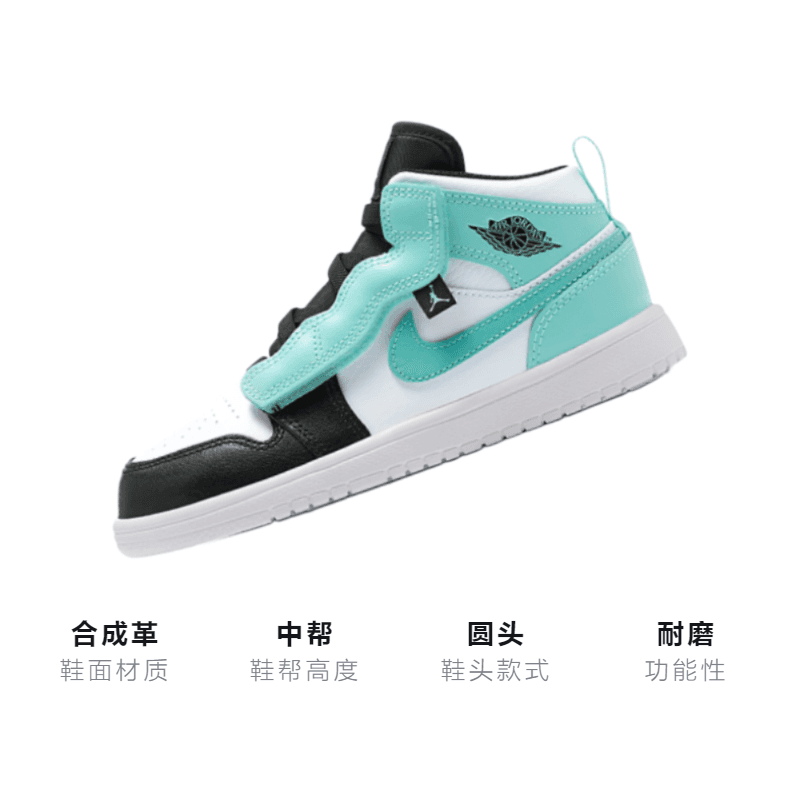 Кроссовки для баскетбола Jordan Air Jordan 1 mid alt "island green" - изображение 3