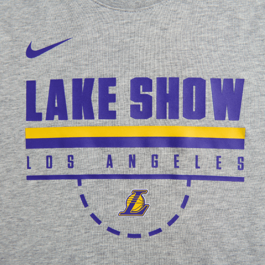 Футболка Nike NBA Dri-FIT Lakers Tee Gray Youth - изображение 4