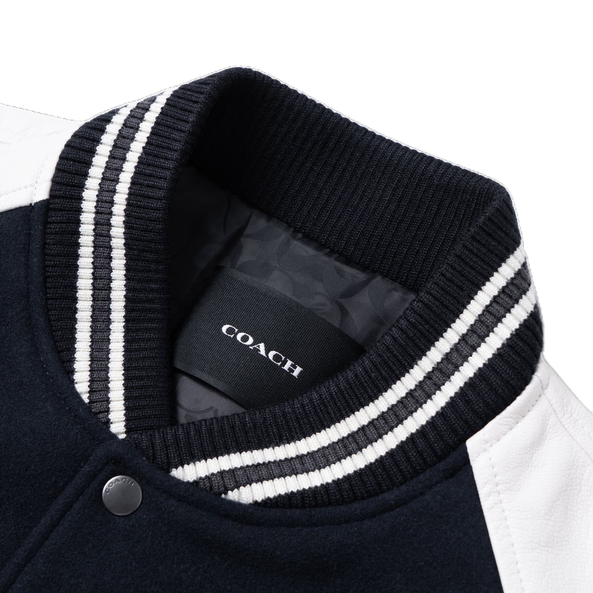 Бомбер COACH SS23 Varsity Jacket Black - изображение 4