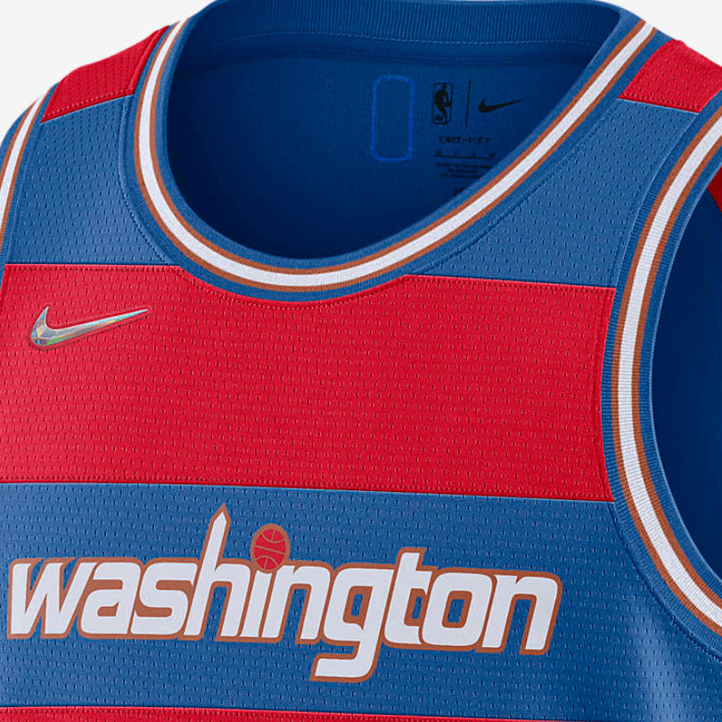 Баскетбольная майка Nike NBA 75th Anniversary Wizards Beal 3 Jersey - изображение 3