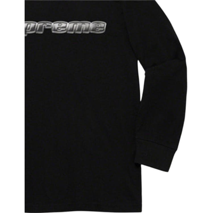 Худи Supreme FW19 Week 3 Chrome Logo LS Top logo - изображение 3