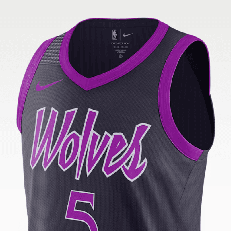 Баскетбольная майка Nike Dri-FIT ADV FW25 Anthony Edwards Minnesota Timberwolves City Edition NBA 2025-26 V - изображение 3