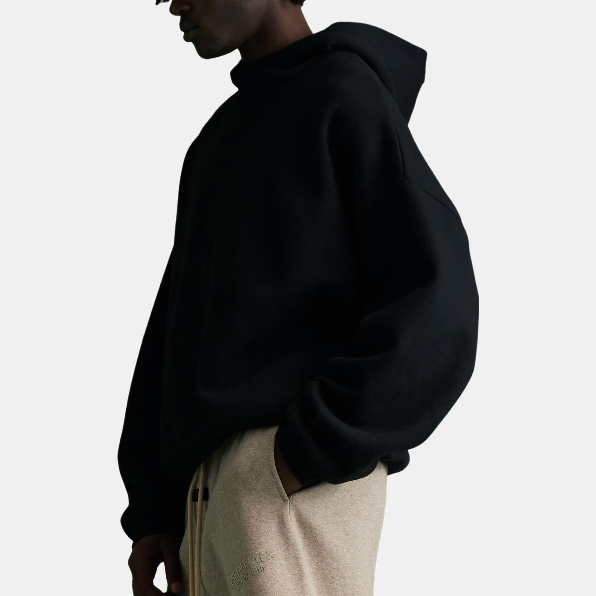 Худи Fear of God Essentials FW23 Hoodie Jet Black - изображение 6