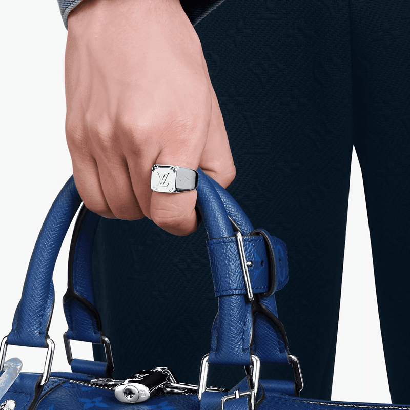 Кольцо Louis Vuitton Logo Ring Silver - изображение 5
