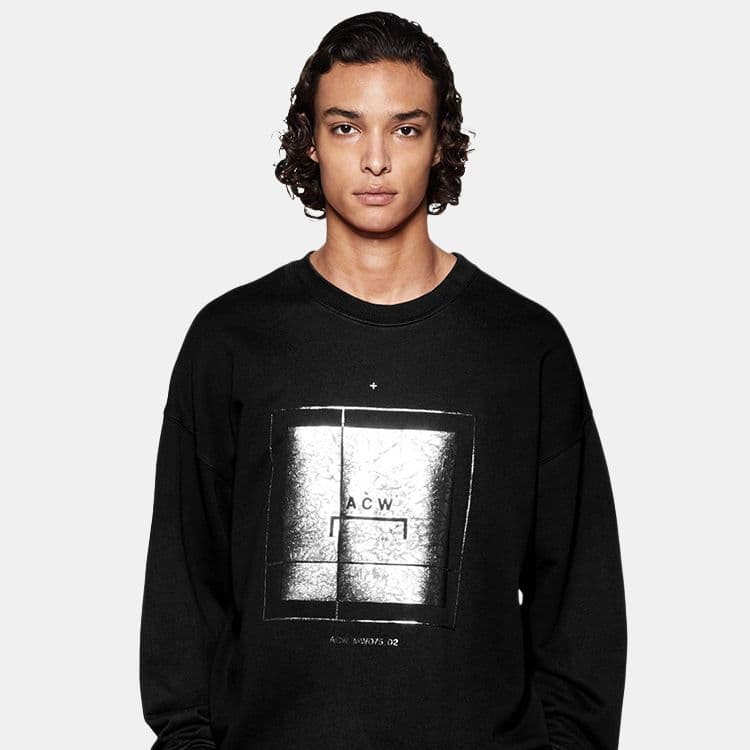 Кофта A-COLD-WALL* FW22 Crewneck Sweatshirt Black - изображение 5