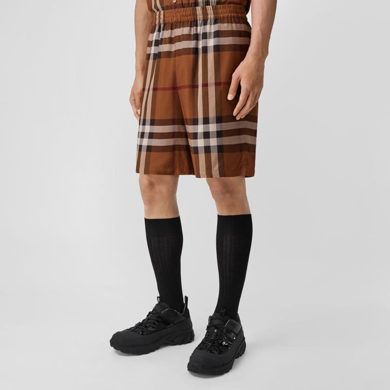 Шорты Burberry FW22 Brown Shorts - изображение 4