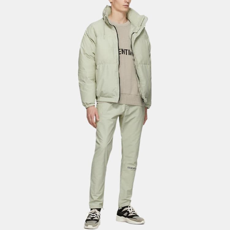 Зимняя куртка пуховик Fear of God Essentials FW20 Puffer Jacket Sage - изображение 4