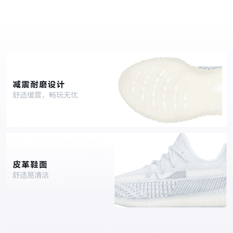 Кроссовки adidas originals Yeezy Boost 350 V2 Cloud White - изображение 2