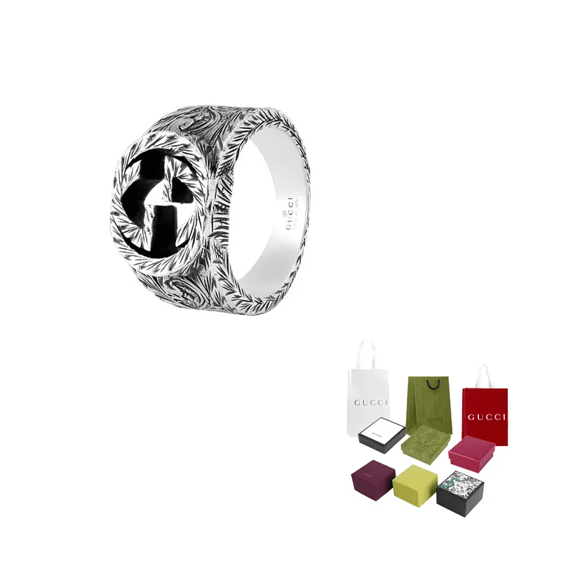Кольцо Gucci Interlocking G Silver Ring - изображение 5