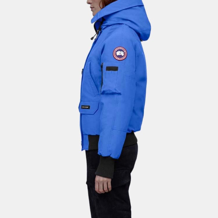 Пуховик Canada Goose Logo Flight Hooded Down Jacket Blue - изображение 5
