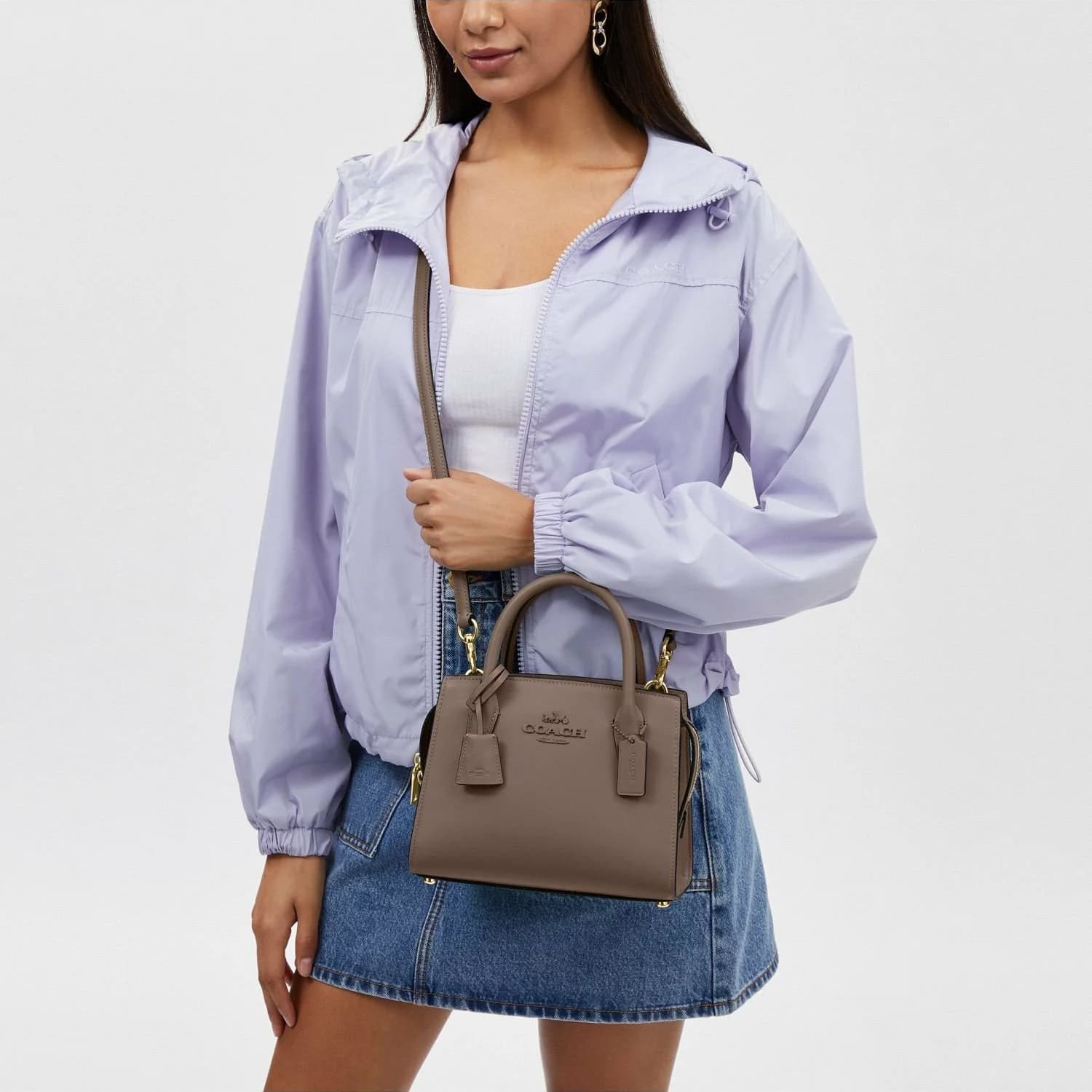 Сумка COACH Andrea Carryall 22 Brown - изображение 5