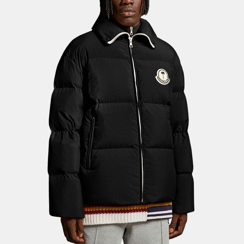 Зимняя куртка Moncler x Palm Angels FW23 Nylon Down Jacket Black - изображение 4