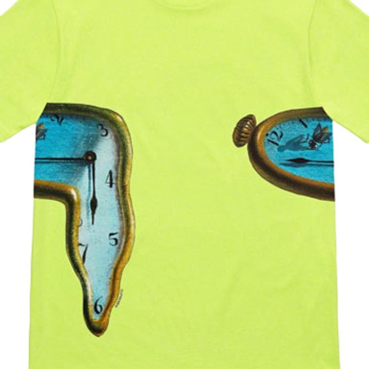 Футболка Supreme The Persistence of Memory Tee Neon Green - изображение 3