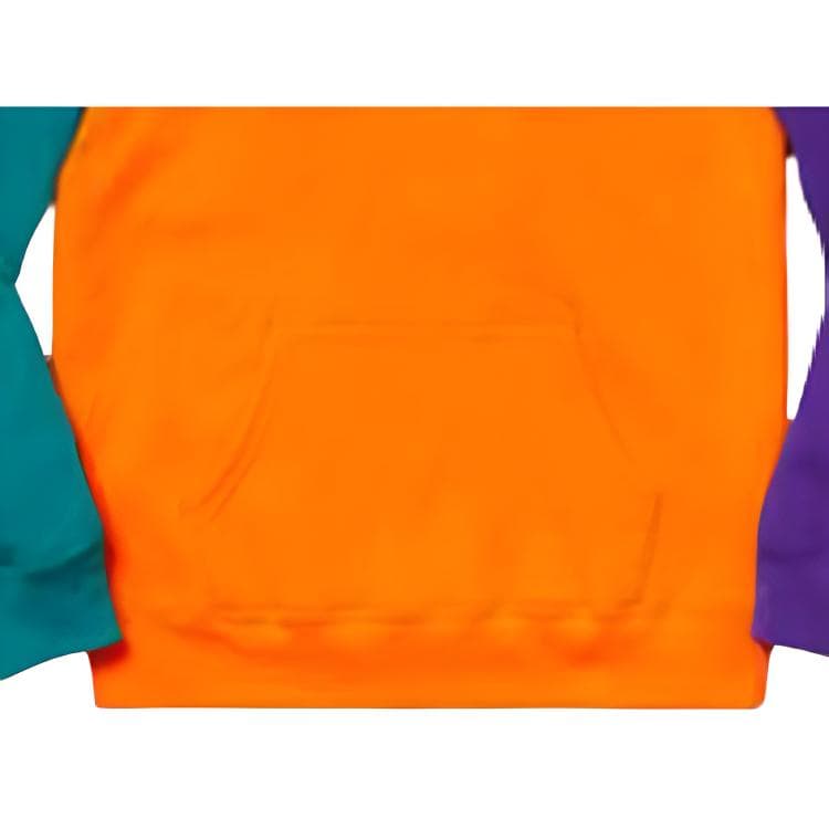 Кофта Supreme SS19 S Logo Colorblocked Hooded Sweatshirt Orange - изображение 4