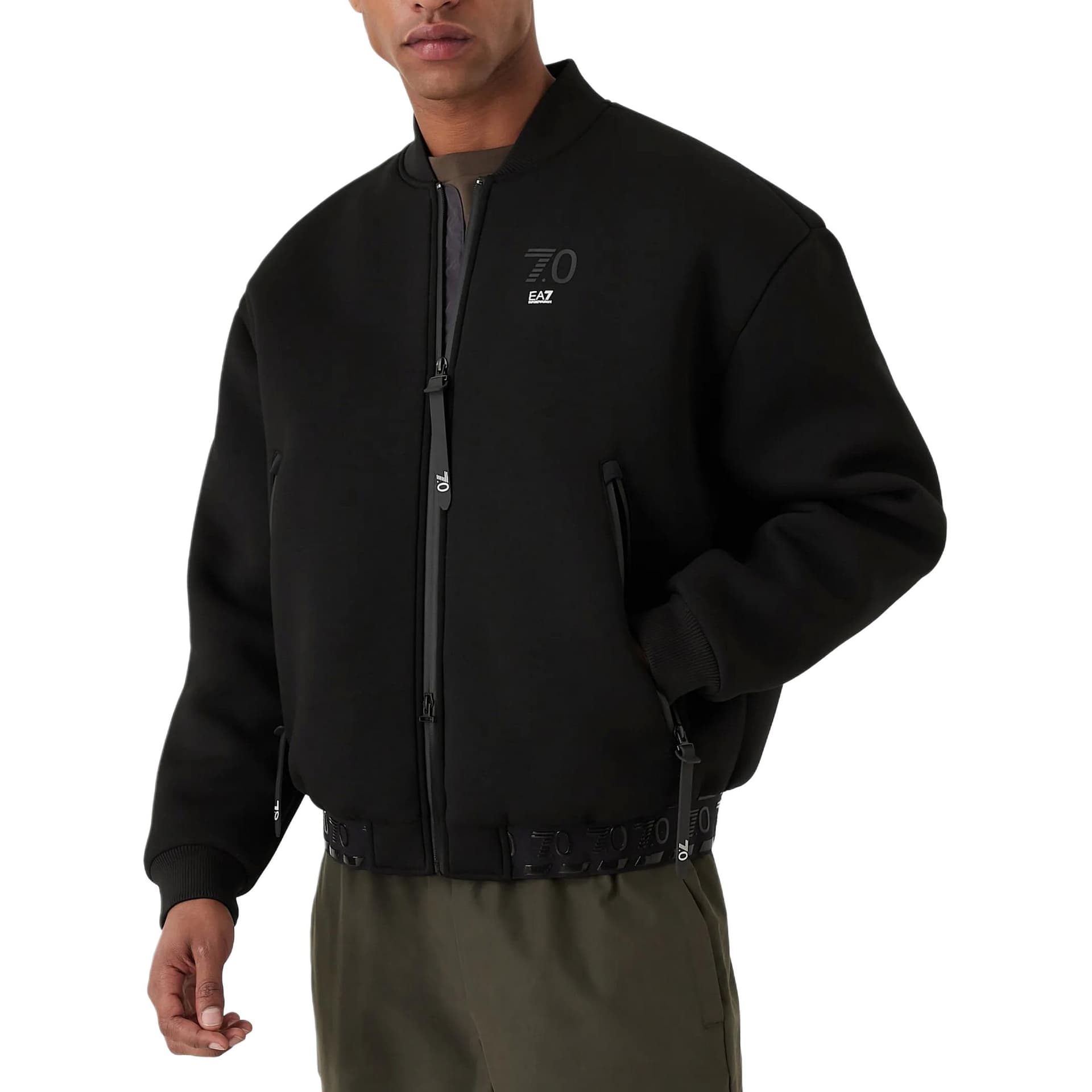 Зимняя куртка пуховик Emporio Armani EA7 Eagle Logo Cotton Jacket - изображение 4