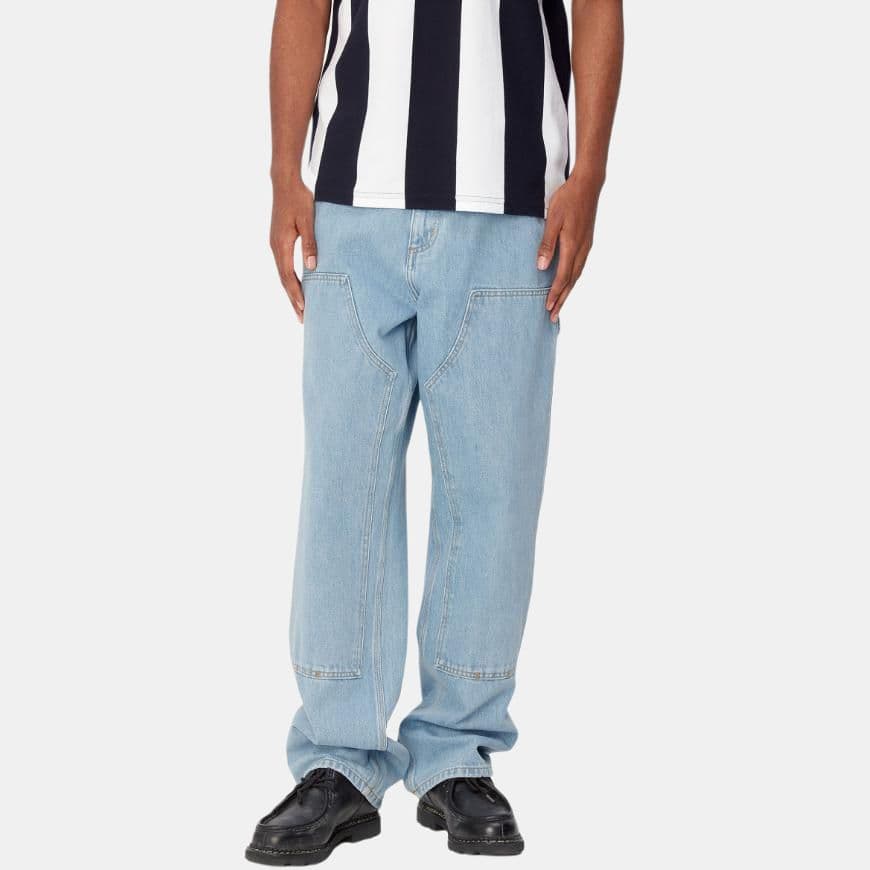 Штаны Carhartt WIP Double Knee Pant Blue — фото 4