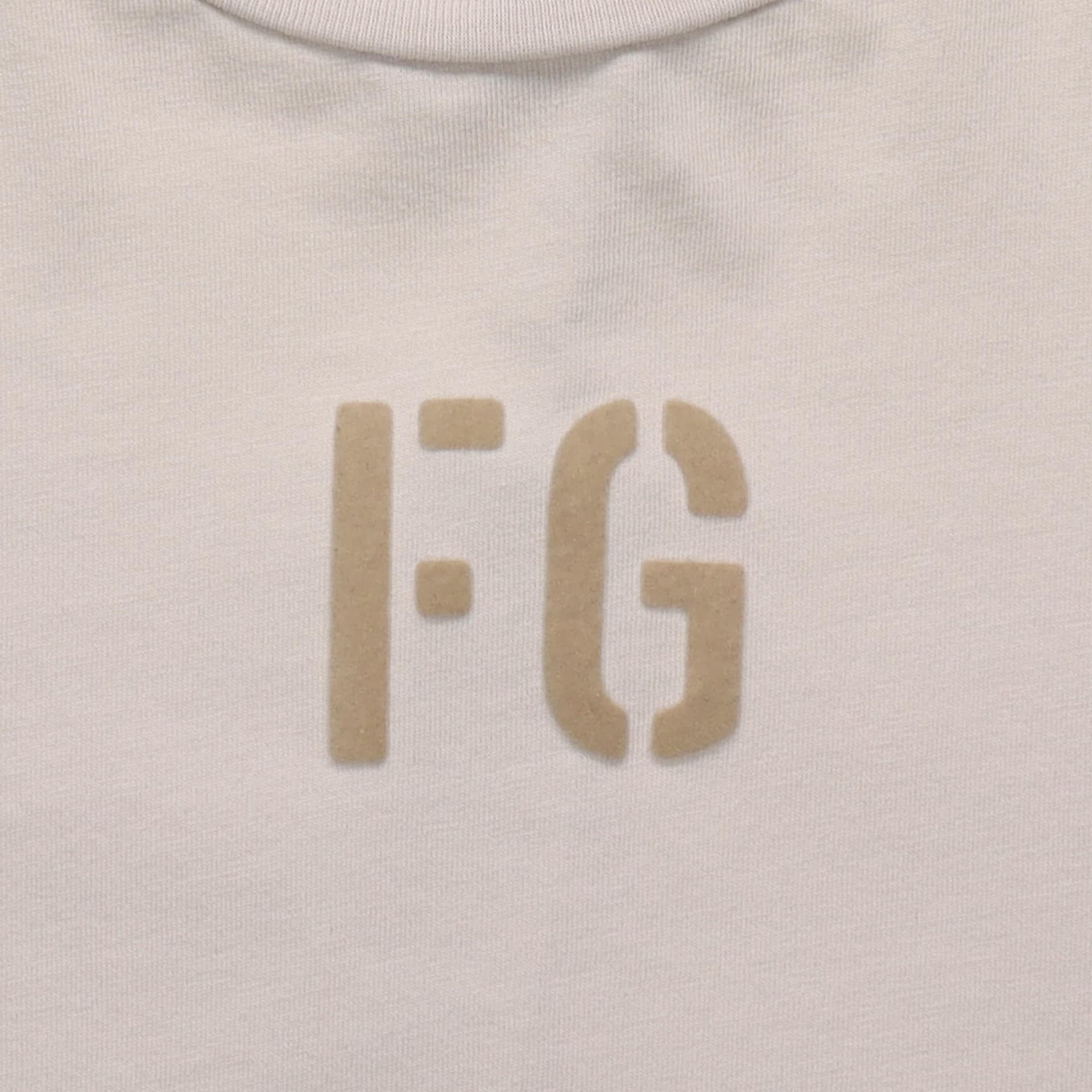 Футболка Fear of God the-seventh-collection FG Tee Vintage Concrete White FGLogoT - изображение 7