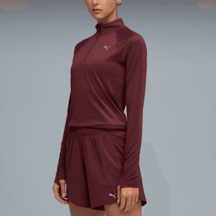 Футболка PUMA RUN VELOCITY CLOUDSPUN 14 ZIP logo T - изображение 4