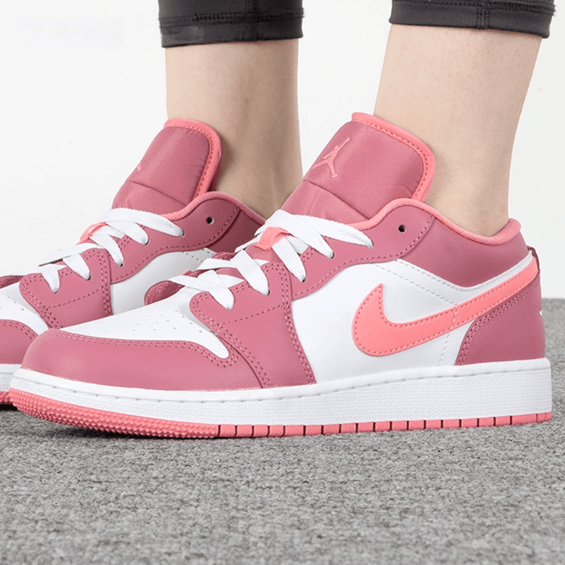 Кроссовки для баскетбола Jordan Air Jordan 1 Low Desert Berry GS - изображение 5