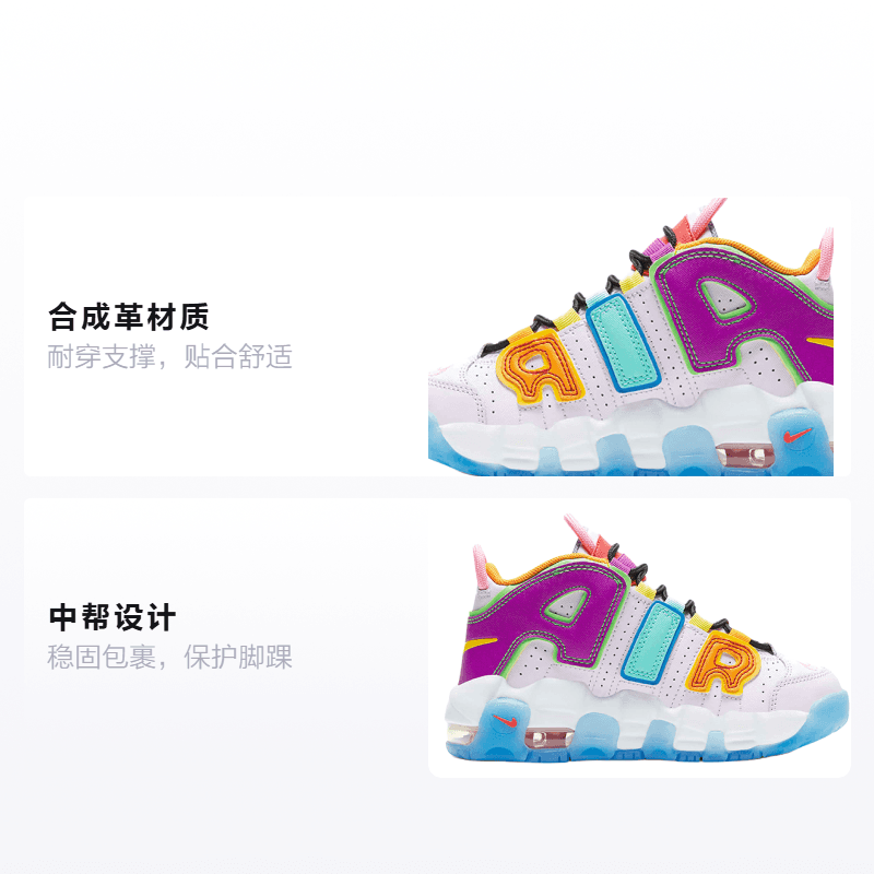 Кроссовки для баскетбола Nike Air More Uptempo BP - изображение 2