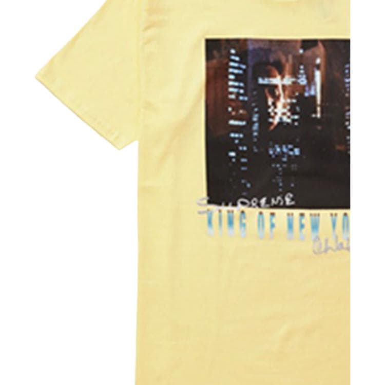 Футболка Supreme SS19 Christopher Walken King Of New York Tee Pale Yellow - изображение 4