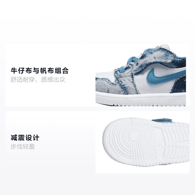 Кроссовки Jordan Air Jordan 1 low alt "washed denim" - изображение 2