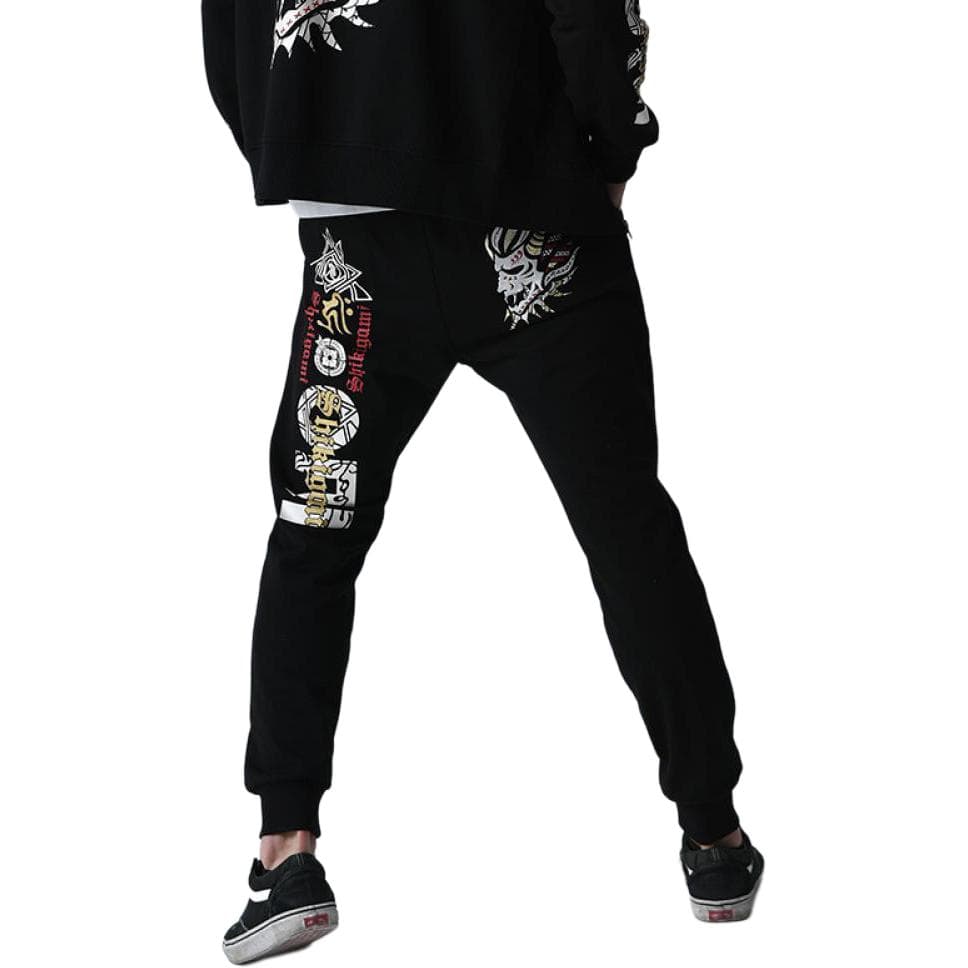 Штаны Onitsuka Tiger Bushin Embroidered Casual Pants Black - изображение 5