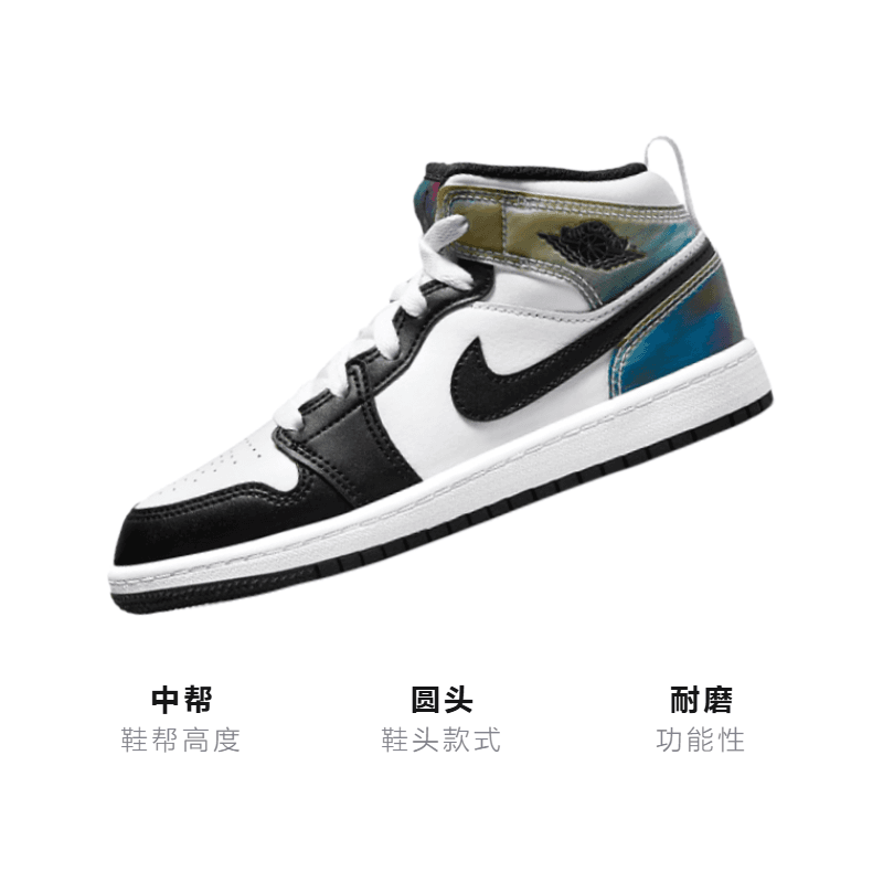 Кроссовки для баскетбола Jordan Air Jordan 1 Mid SE "Heat Reactive" - изображение 3