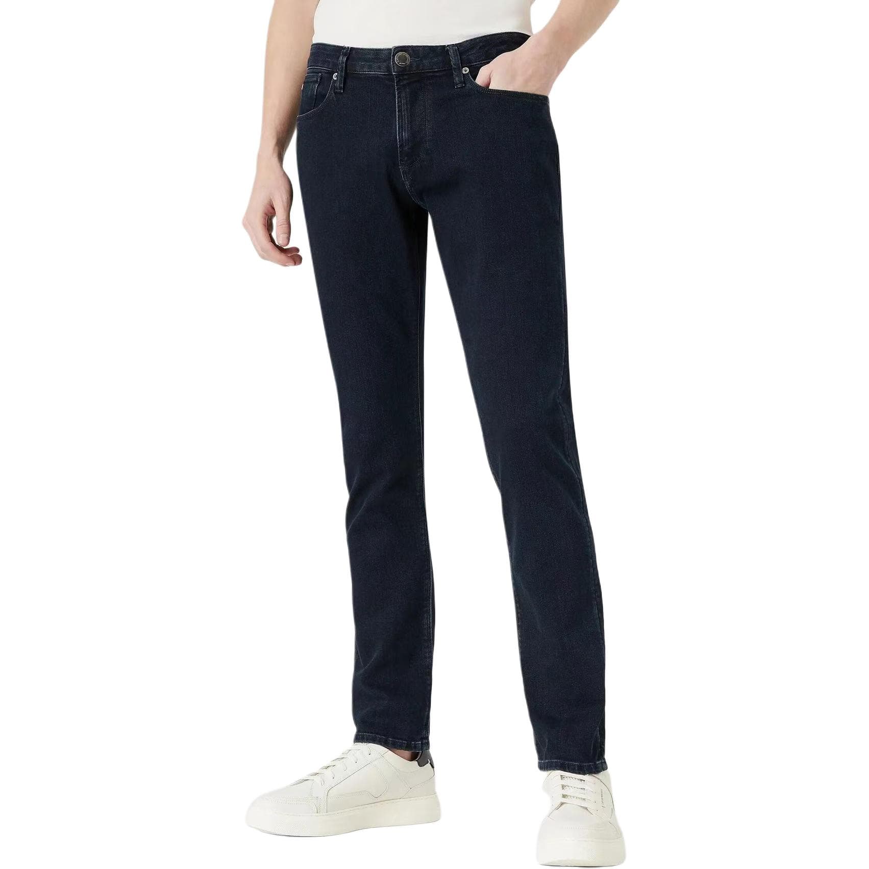 Штаны Emporio Armani FW21 Slim Jeans Blue — фото 5