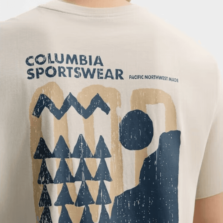 Футболка Columbia Explorers Canyon T-Shirt Мужская Абрикосовая - изображение 4
