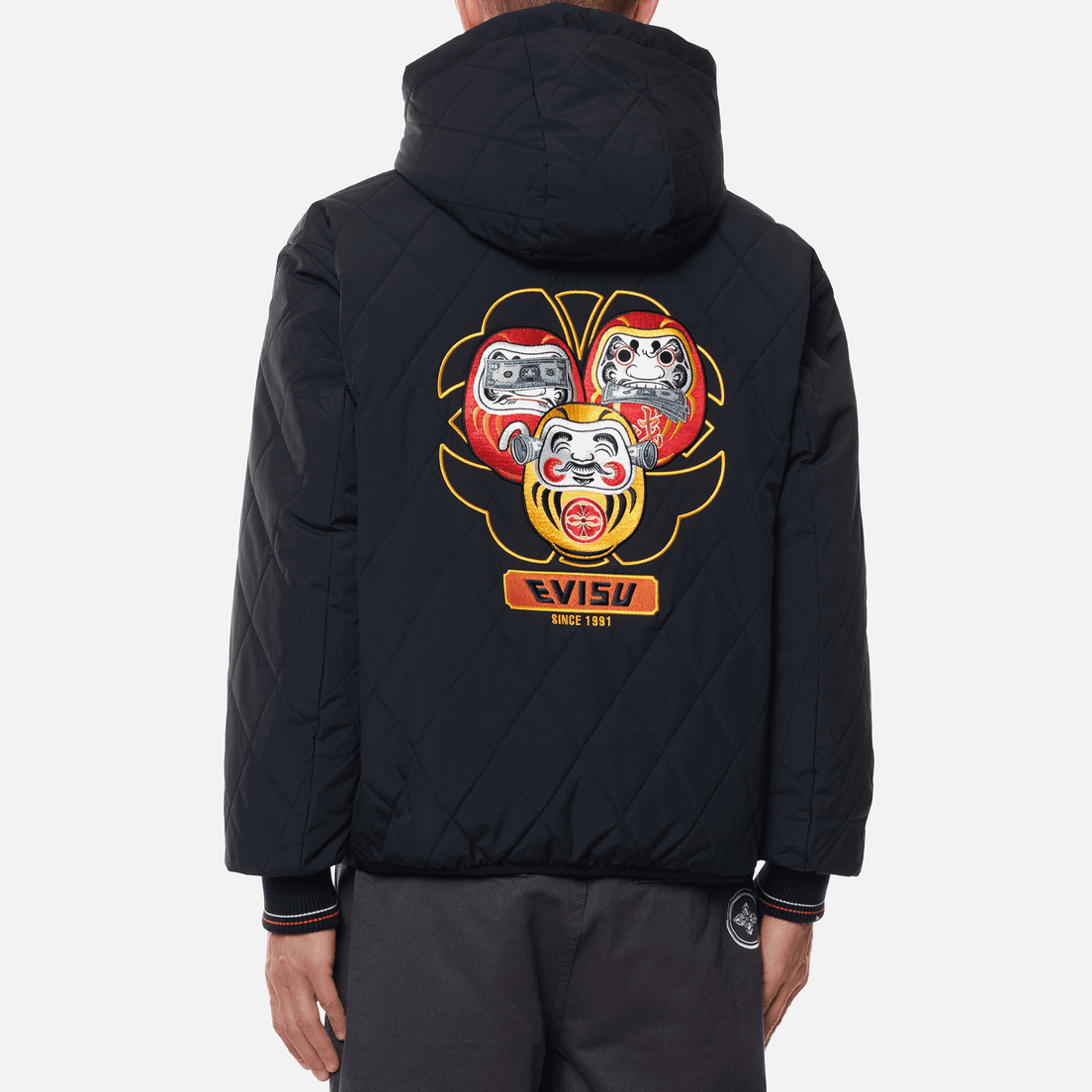 Зимняя куртка EVISU Daruma Reversible Hooded Down Jacket - изображение 4
