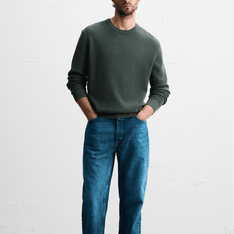 Кофта ZARA Ribbed Crewneck Sweater - изображение 4