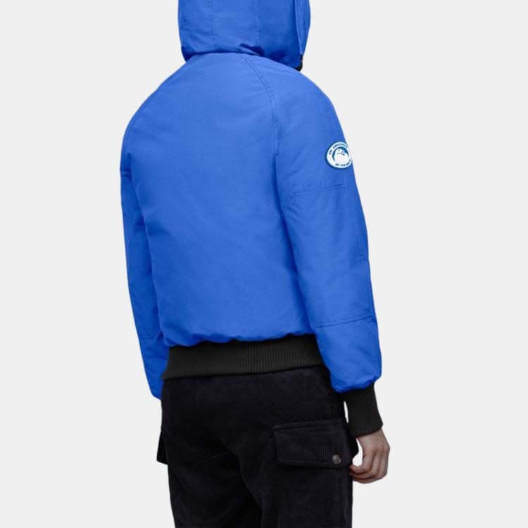 Пуховик Canada Goose Logo Flight Hooded Down Jacket Blue - изображение 3