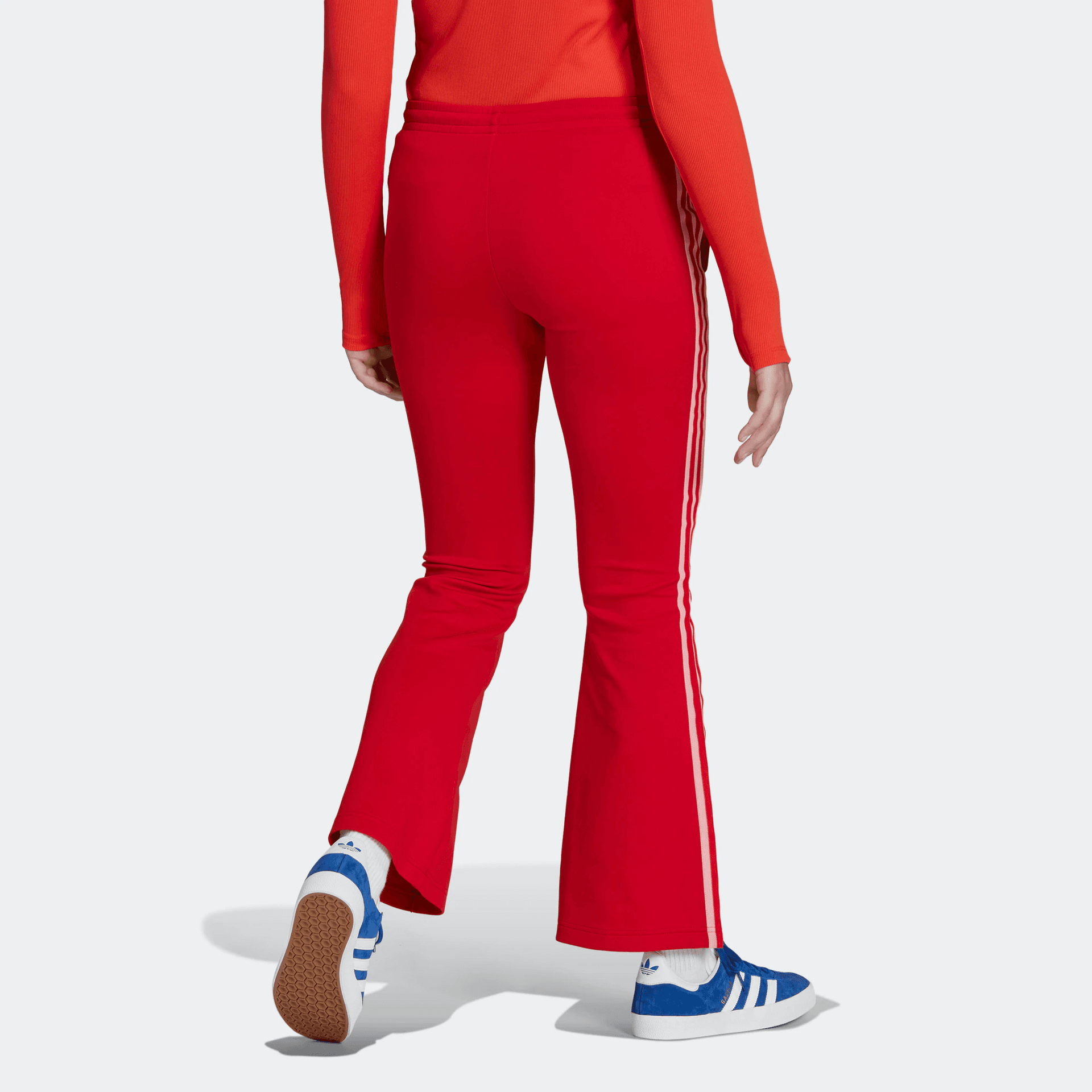 Штаны adidas Originals Flared Tp Red - изображение 4