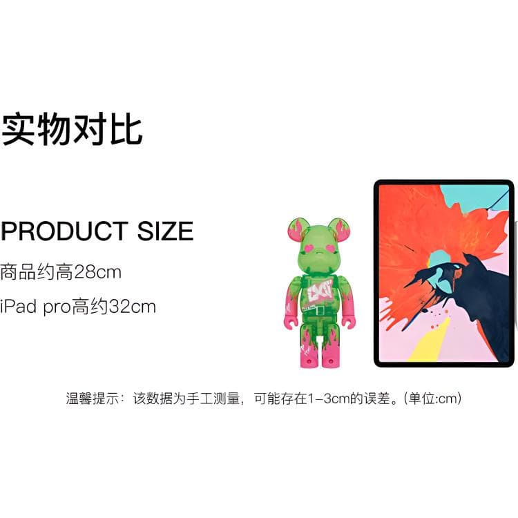 Фигурка BE@RBRICK EXIT Green Transparent - изображение 2