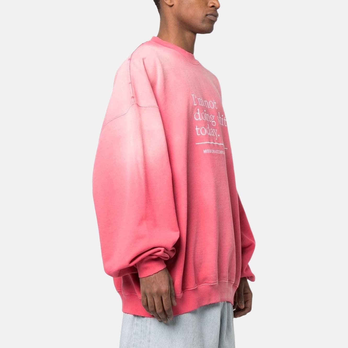 Кофта Vetements SS23 Pink Sweatshirt - изображение 4